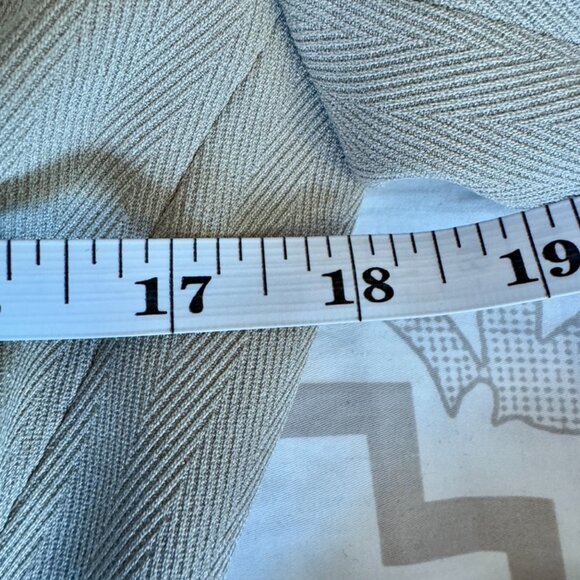 Vintage Beige Herringbone Skirt Suit Set - Picture 11 of 16